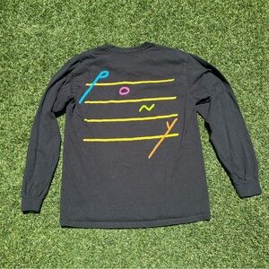 Rex Orange County 2020 Pony Black Long Sleeve Tee